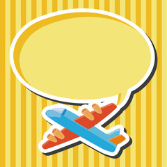 transportation airplane theme elements