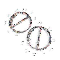 people in the shape of pills