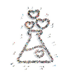 people in the shape of bulb.