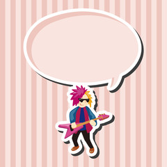 band member guitar player theme elements