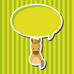 Chinese Zodiac horse theme elements