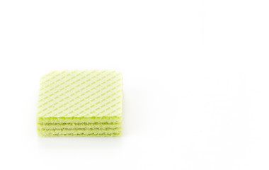 pandanus wafer on white background