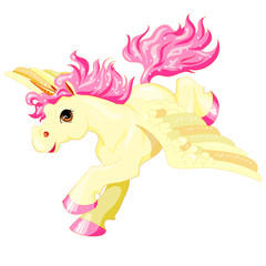 Obraz na płótnie Canvas running golden pony