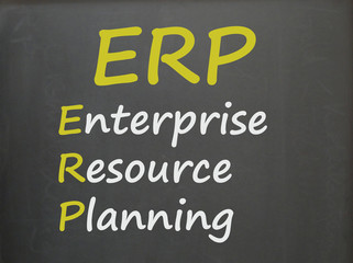 Fototapeta na wymiar ERP (Enterprise Resource Planning)