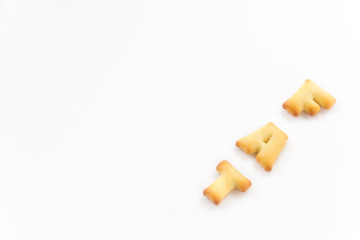 fat wording by a b c biscuit