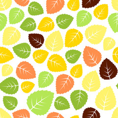 Seamless leaves pattern