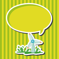 Environmental protection concept theme elements; wind energy; sa