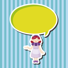 waiter theme elements vector,eps