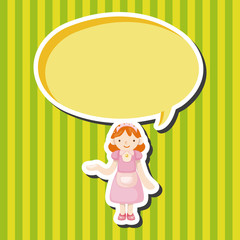 waiter theme elements vector,eps