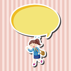 Office worker theme elements