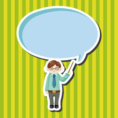Office workers theme elements
