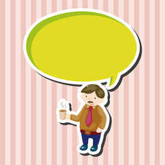 Office workers theme elements
