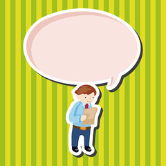 Office workers theme elements