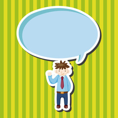 Office workers theme elements