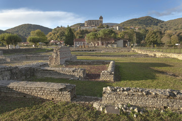 Roman ruins in  St. Bertrand de Comminges, France