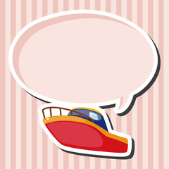 Transportation boat theme elements