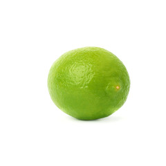 Lime fruit isolated over the white background