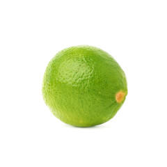 Lime fruit isolated over the white background