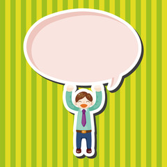 Office workers theme elements