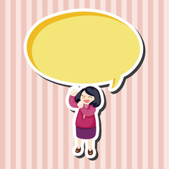 Office workers theme elements
