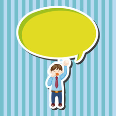 Office workers theme elements