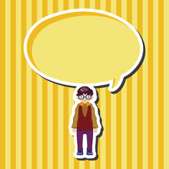 boy man cartoon theme elements