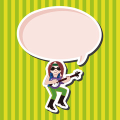 band member guitar player theme elements