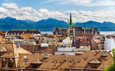 View of Lausanne from the Cathedral - Switzerland