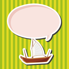 Transportation boat theme elements