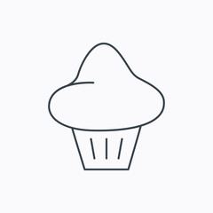 Brioche icon. Bread bun sign.