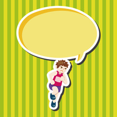 Track and field athletes theme elements vector,eps