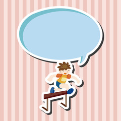 Track and field athletes theme elements vector,eps