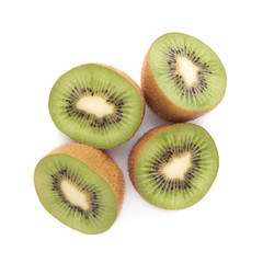 Sliced and cut kiwifruit composition