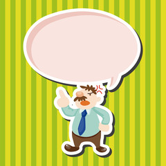 Office workers angry theme elements