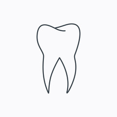 Tooth icon. Dental stomatology sign.