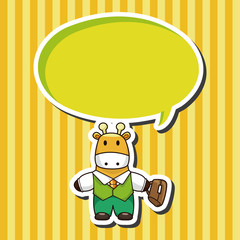 animal worker cartoon theme elements