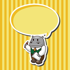 animal worker cartoon theme elements