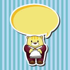 animal worker cartoon theme elements