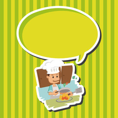 people theme cook elements vector,eps