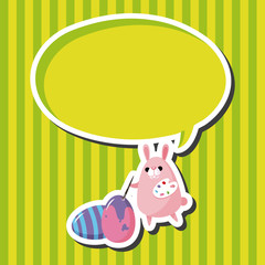 easter rabbit theme element vector,eps