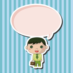 Office workers theme elements