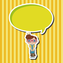 Office workers theme elements