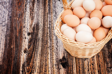 Eggs in a basket