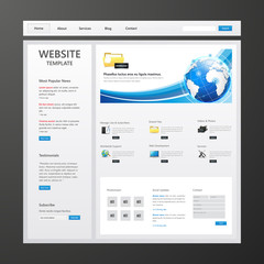 Business Vector Website Template Design Eps 10