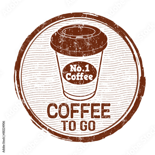 "Coffee to go stamp" Stock image and royalty-free vector ...
