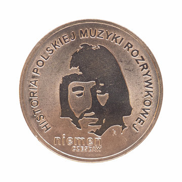 Czeslaw Niemen commemorative 2 zloti polish coin