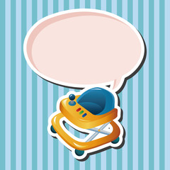 Baby walker theme elements