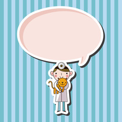 Veterinarian theme elements vector,eps