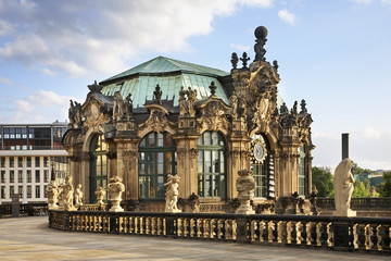 Fototapeta premium Pavilion in Zwinger Palace in Dresden. Germany