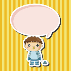 person character baby theme elements
